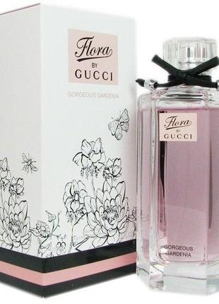 Жіноча туалетна вода gucci flora by gucci gorgeous gardenia, 100ml (вітринний варіант, неповний)