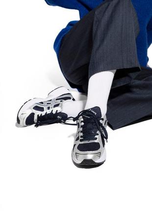 Asics gel-1130 кросівки чоловічі жіночі демі з сіткою весна осінь срібні сріблясті чорні 🔝 мужские женские кроссовки топ качество серебряные черные9 фото