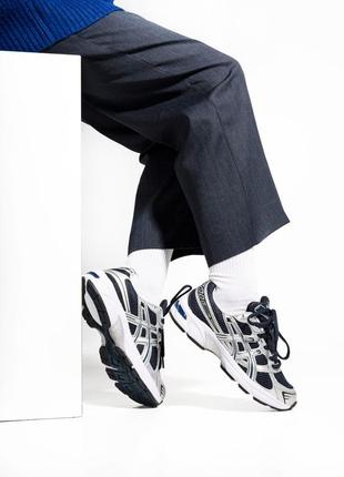 Asics gel-1130 кросівки чоловічі жіночі демі з сіткою весна осінь срібні сріблясті чорні 🔝 мужские женские кроссовки топ качество серебряные черные8 фото