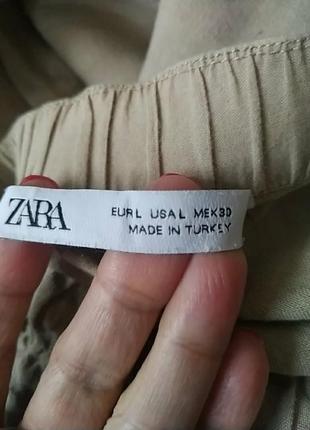 Лляні брюки джогери zara5 фото