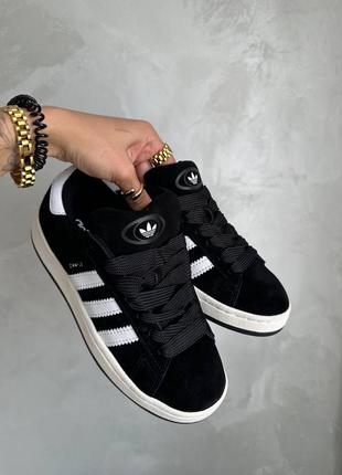 Adidas campus чорні6 фото