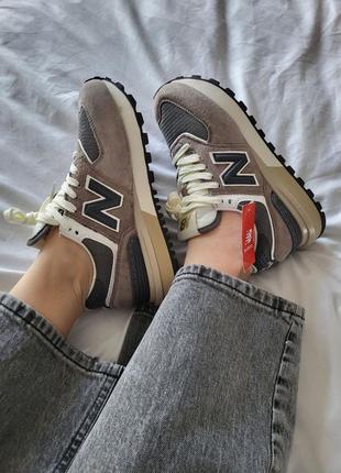 Кросівки new balance 574 brown8 фото