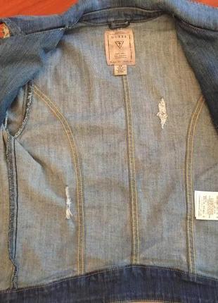 Джинсова куртка-косуха guess розмір s3 фото