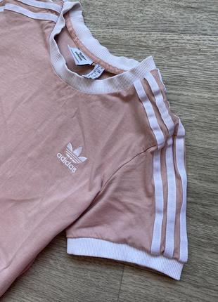 Футболка спортивна хлопкова персикового кольору adidas originals 38/m7 фото