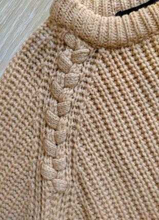 Мягкий вязаный свитер пудра3 фото