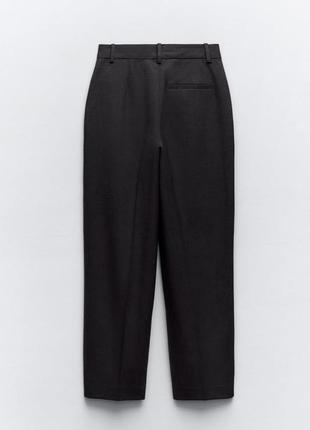 Фланелевые брюки с защипами , full length4 фото