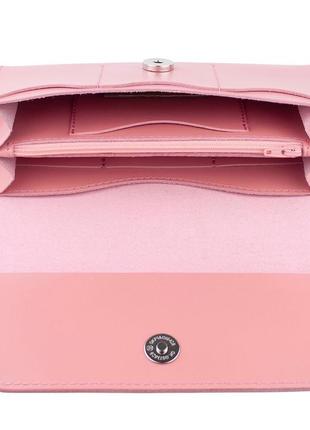 Жіночий великий гаманець портмоне рожеве шкіряне «safo»7 фото