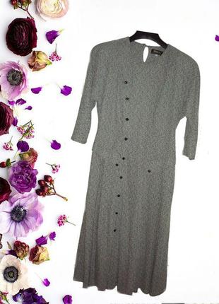 🌺🌺красивое платье женское серый меланж интересного кроя польша 🌺🌺1 фото