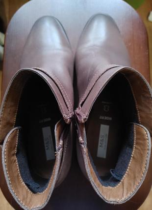 Ботинки кожаные marks& spenser, р.8 (41)2 фото
