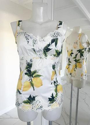 Шовковий топ dolce&gabbana