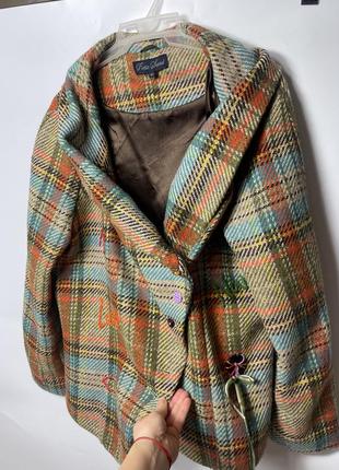 Оригінальний картатий жакет пальто піджак на весну 🌿