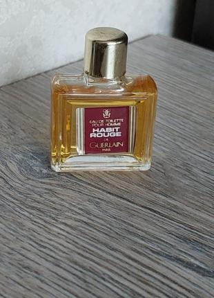 Habit rouge guerlain, еdt, оригинал, винтаж, редкость, миниатюрка, vintage2 фото