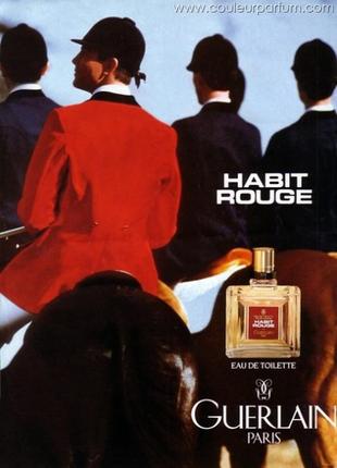 Habit rouge guerlain, еdt, оригинал, винтаж, редкость, миниатюрка, vintage5 фото