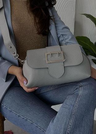 Італійська натуральна шкіряна сумка жіноча кроссбоді