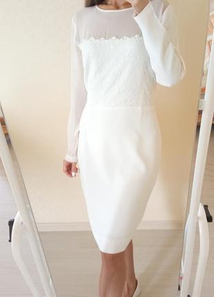 Неймовірна мереживна біла сукня від by malene birger3 фото