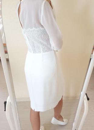 Неймовірна мереживна біла сукня від by malene birger4 фото
