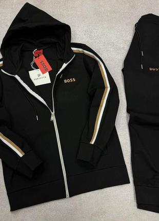 Чоловічий костюм hugo boss black/white lux🔥