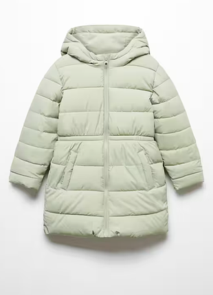 Фірмова тепла подовжена демі куртка mango манго пальто зима зимова демісезон бренд