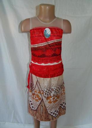 Карнавальное платье моаны,гавайское платье на 5-6 лет