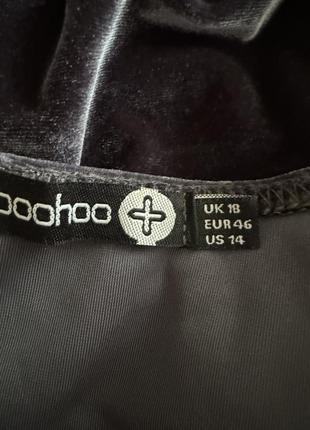 Велюровое платье boohoo 18рр батал3 фото