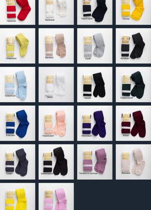 Детские колготки в рубчик