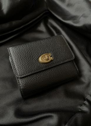 Кожаный кошелек coach