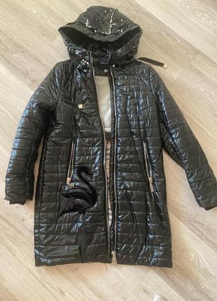 Стильна курточка на дівчинку р.152 см3 фото