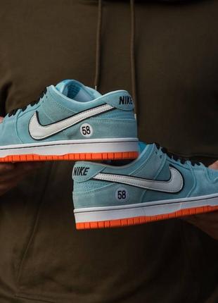 Nike sb dunk blue orange “club 58”4 фото