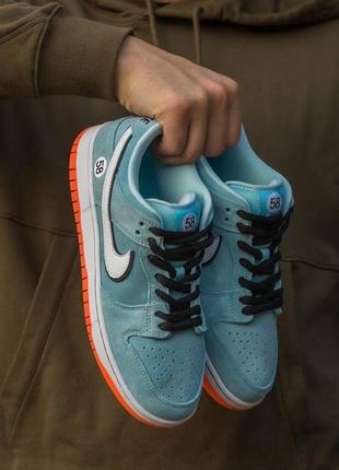 Nike sb dunk blue orange “club 58”7 фото