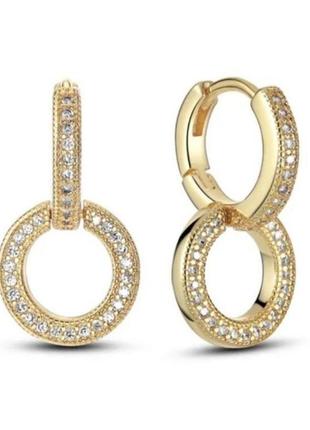 Сережки кільця срібло silver_pandora original