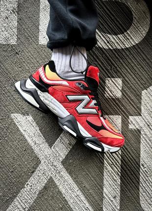 Чоловічі кросівки червоні dtlr new balance 9060 "fire sign"