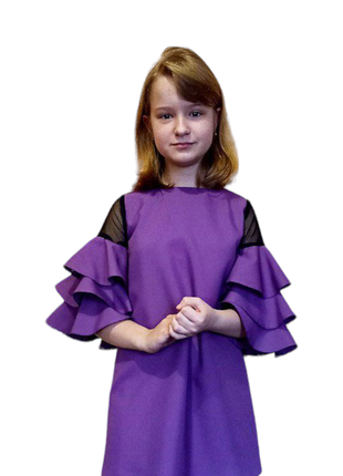 Екслюзивна дитяча-підліткова сукня з воланами.опт/роздріб5 фото