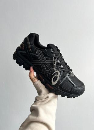 Чудові чоловічі кросівки asics gel-kahana 8 black bronze чорні