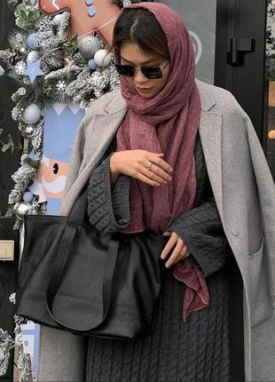 Большая женская кожаная сумка италия