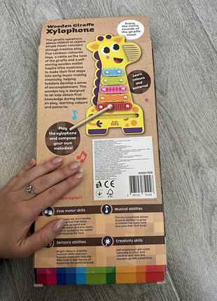 Дитяча іграшка з дерева ксилофон игрушка детская 2