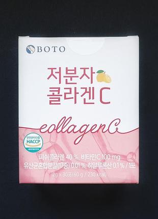 Низькомолекулярний колаген з вітаміном с boto low molecular collagen c (30 стіків х 2 г)