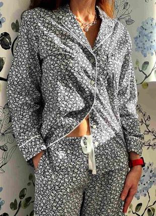 Victoria´s victorias secret виктория сикрет пижама, костюм для сна cotton long pajama set3 фото
