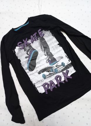 Лонгслів скейтер молодіжна футболка з принтом із малюнком із довгим рукавом реглан3 фото