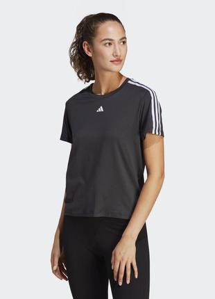 Футболка женская adidas aeroready train essentials 3-stripes ic5039