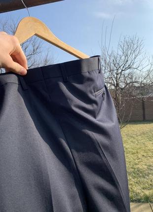 Новые мужские классические брюки в тёмно-синем цвете от бренда black label (3хл-4хл)5 фото