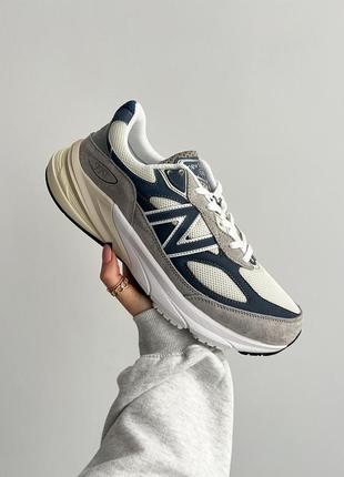 Крутые мужские кроссовки new balance 990v6 made in usa grey day 2023 серые