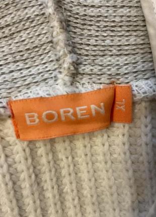 Чоловічий теплий светр з капюшоном та вовною/xl/ brend boren