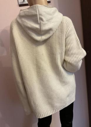 Чоловічий теплий светр з капюшоном та вовною/xl/ brend boren