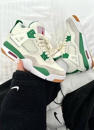 Nike air jordan 4 👕 retro x sb « pine green » premium
