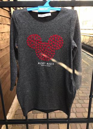 Фото + 23 платье трикотаж goldi на рост 122 см есть кармашки