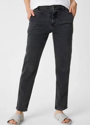Темно-серые  зауженные джинсы c&a