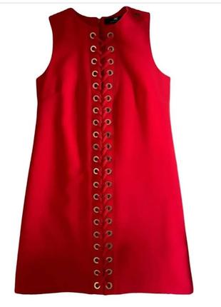 Красное платье от итальянского прем.бренда elisabetta franchi 44-46наш1 фото
