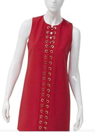 Красное платье от итальянского прем.бренда elisabetta franchi 44-46наш2 фото