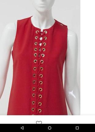Красное платье от итальянского прем.бренда elisabetta franchi 44-46наш8 фото