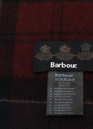 Шерстяний шарф з кашеміром barbour5 фото